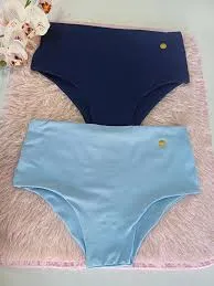 Calcinhas plenas azul marinho e azul claro